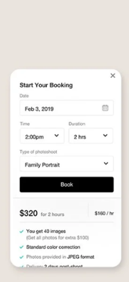 Book in minutes